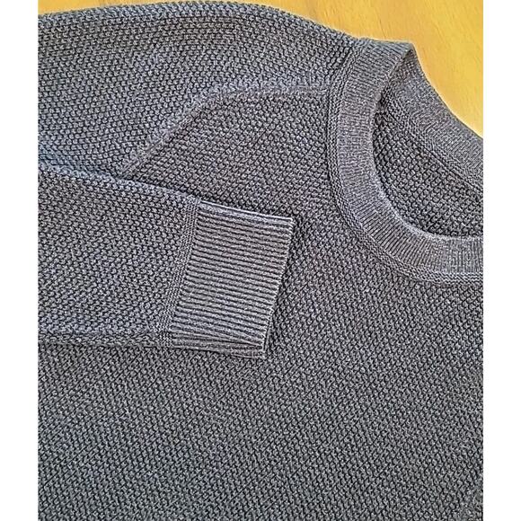 Lululemon Textured Knit Sweater Navy Men’s Medium Layering Fall - Picture 1 of 9